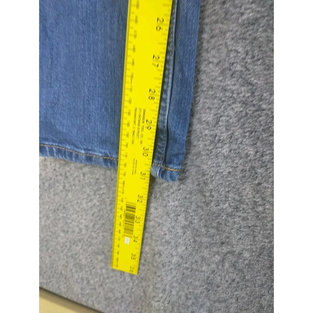 Levi Strauss Mens Straight Leg Jeans Blue Medium Wash WaterLess 38x31